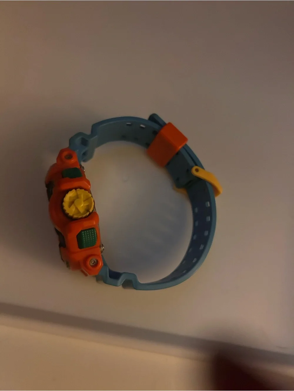 G-Shock Orange and Blue Sport Watch with Yellow Accents